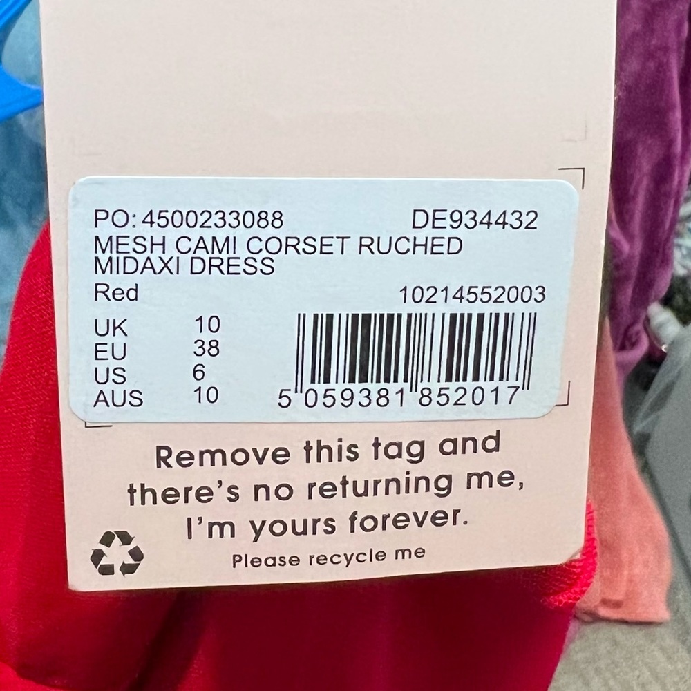 Missguided Red Sheer bodysuit dress - Picture 7 of 7